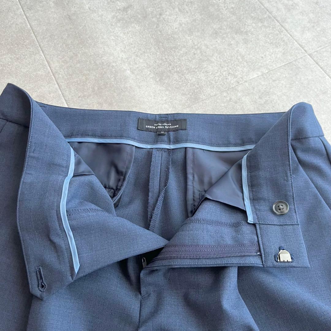 グリーンレーベルリラクシング カチリラ ノーラペル ジャケット パンツスーツ