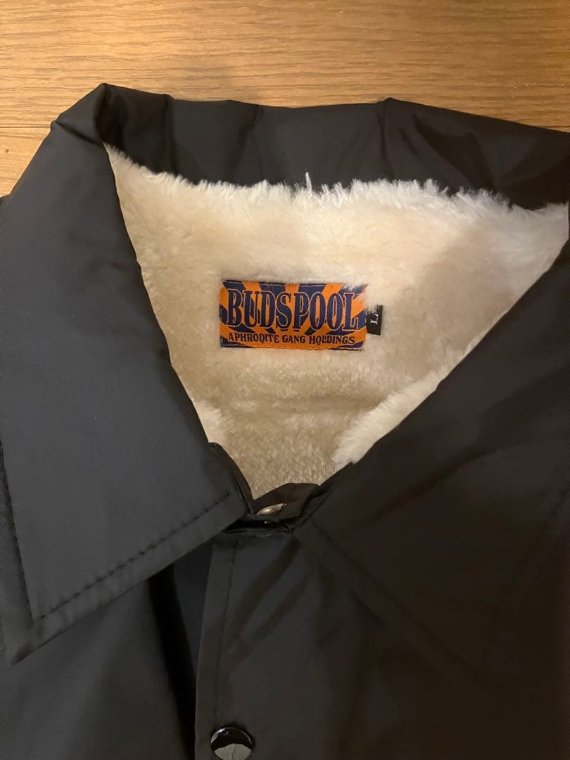 BUDSPOOL ブラックナイロンジャケット
