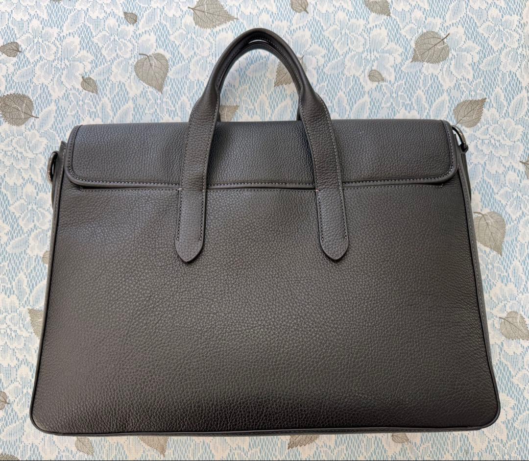 【ピコ治郎】COACHサリバントート本革黒ノートパソコン15.6㌅収納可