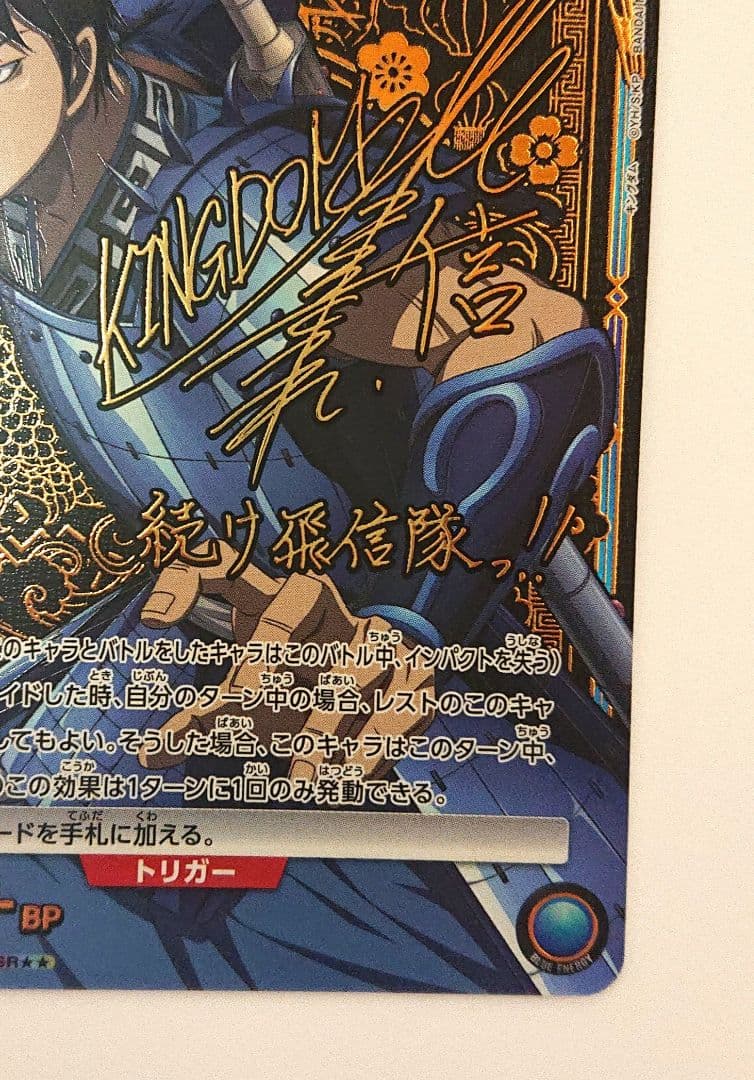 ユニオンアリーナ キングダム 信 星☆☆ sr パラレル サイン入り