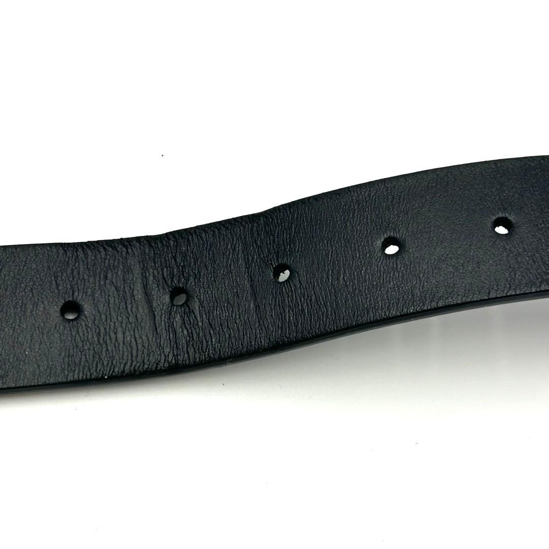 CELINE セリーヌ ウエスタンベルト ロゴ レザー ブラック