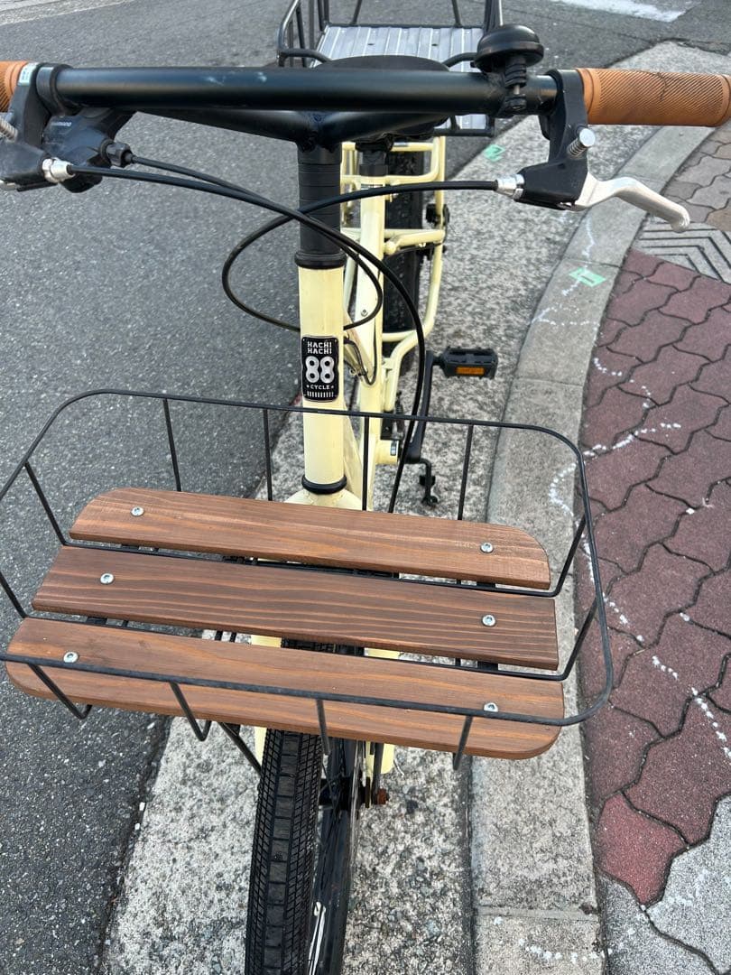 HACHI HACHI 外装8段変速 フレームクロモリ 前後ディスクブレーキ