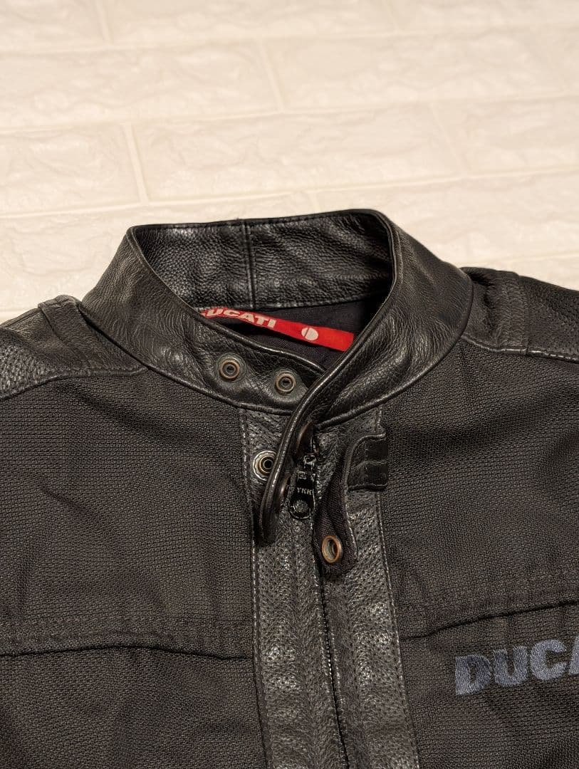 DUCATI ライダースジャケット L ロゴ プロテクター メッシュ ツーリング