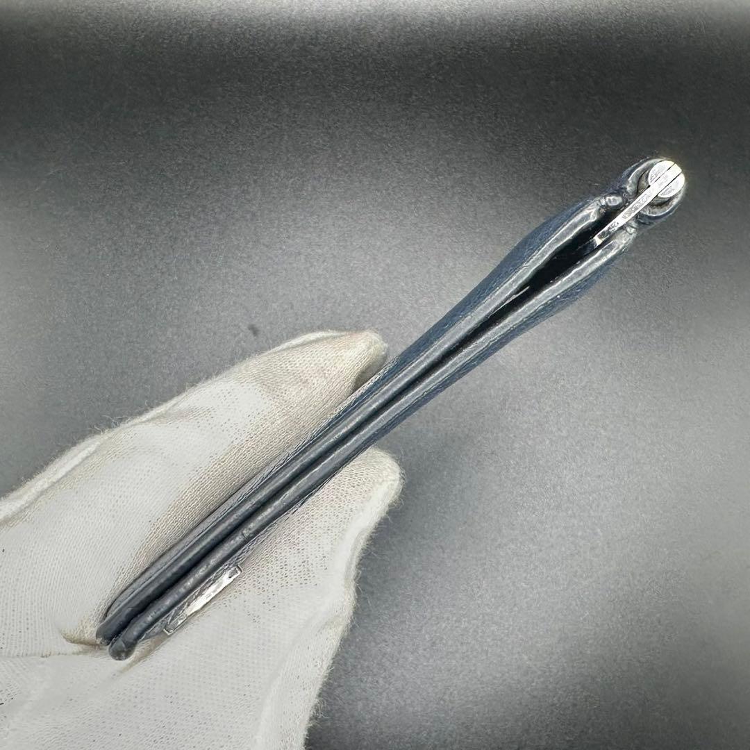 箱付き✨　プラダ　マネークリップ　カードケース　レザー　ロゴ　刻印 846