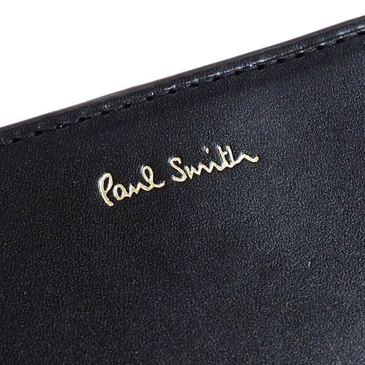 新品 ポールスミス キーケース ケース付 ブラック 小銭入 飛行機モチーフ