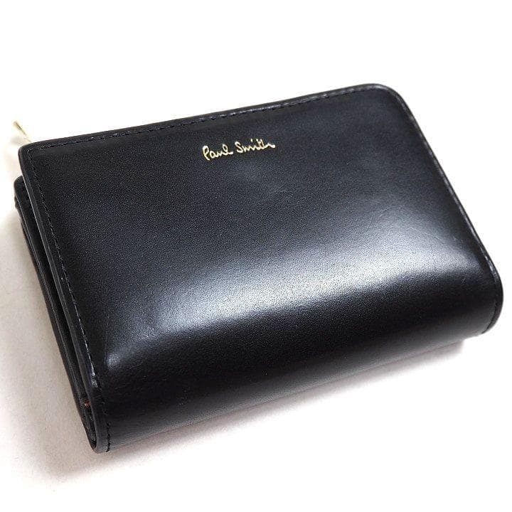新品 ポールスミス キーケース ケース付 ブラック 小銭入 飛行機モチーフ