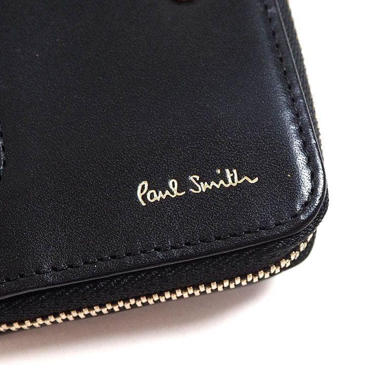 新品 ポールスミス キーケース ケース付 ブラック 小銭入 飛行機モチーフ