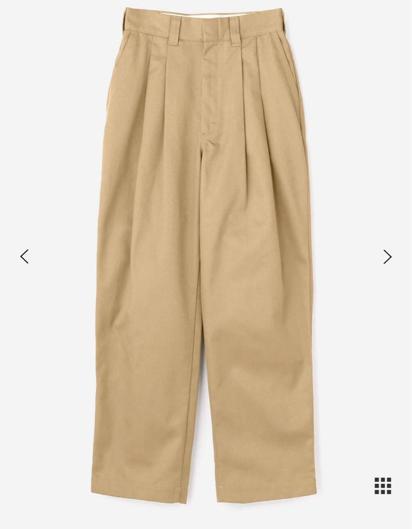 【美品】シンゾーン トムボーイパンツ ベージュ 36 タックパンツ