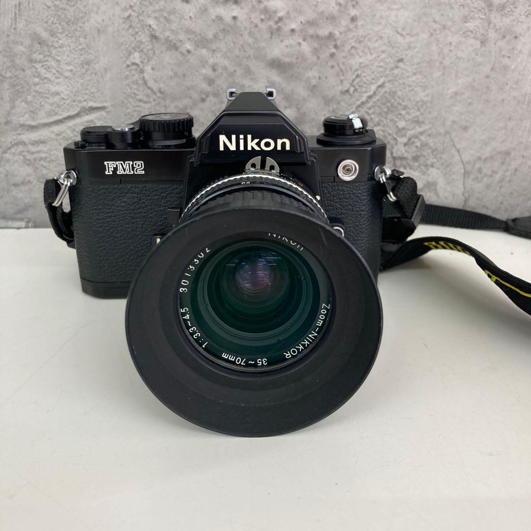 Nikon FM2 一眼レフフィルムカメラ 35-70mmレンズ付き 動作確認済