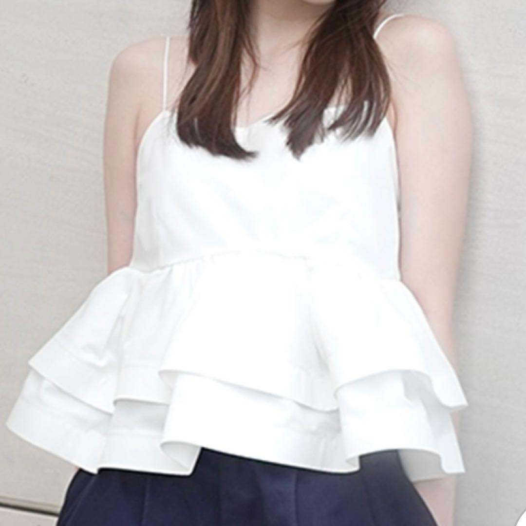 ラッフルヘムデザインキャミソール　FRAY I.D