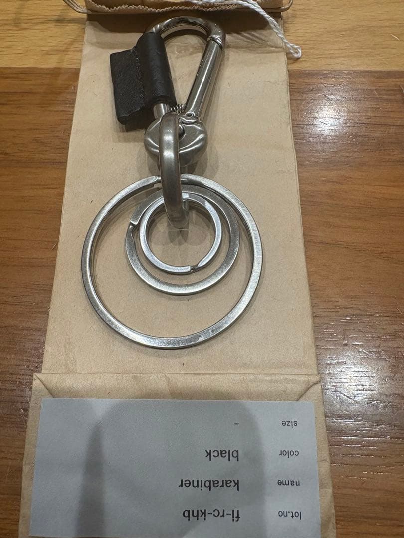 くりすけ Handmade Scheme カラビナキーホルダー シルバー