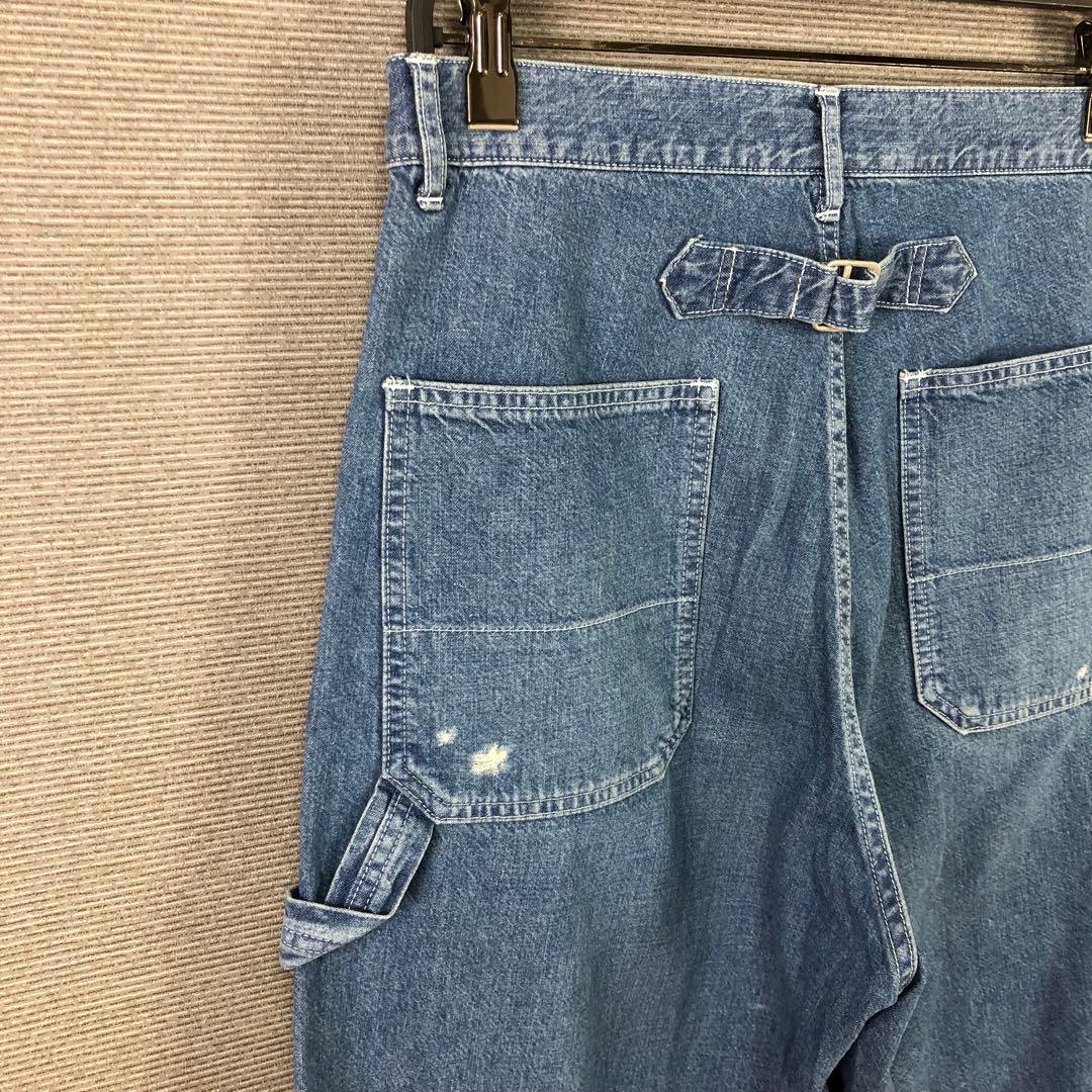 未使用品 FRAMeWORK 2024 デニムペインターパンツ 40 ブルー