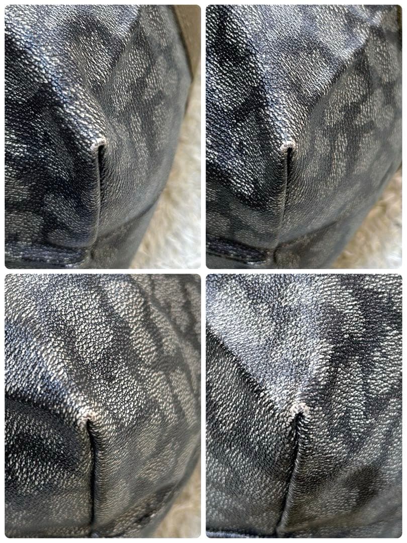 【美品 大容量】イヴサンローラン　ボストンバッグ　ジラフ　PVC ヴィンテージ