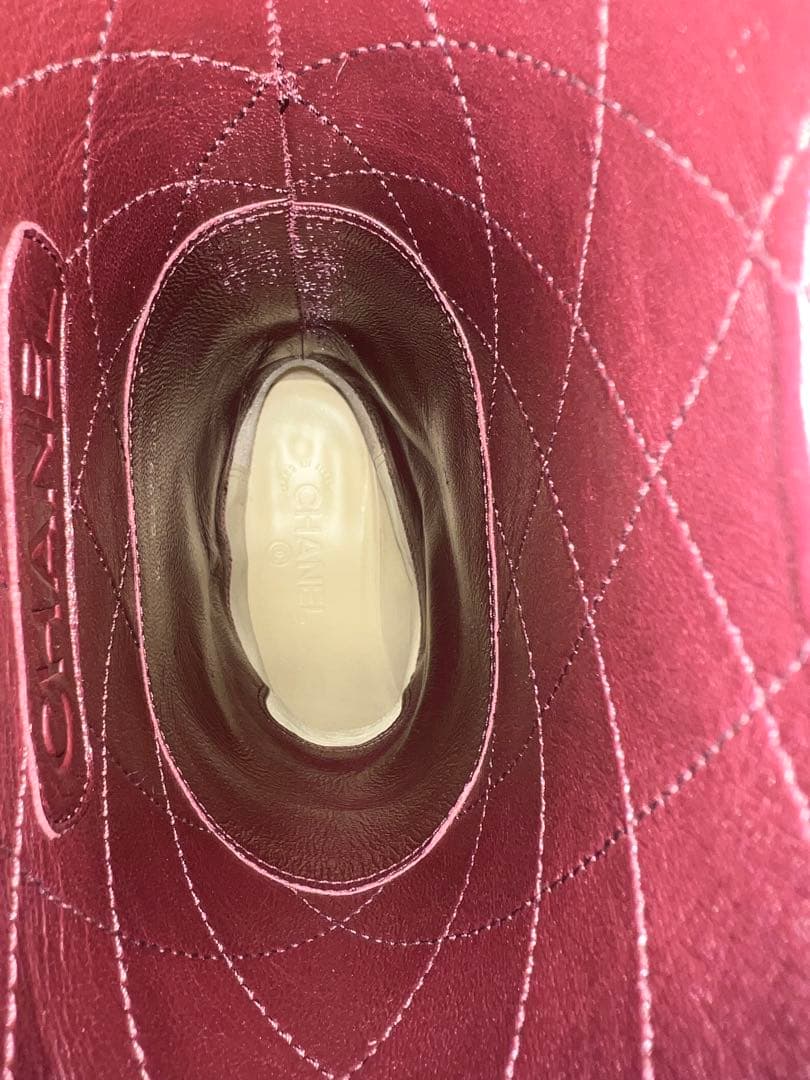 シャネル　レザーブーツ　36.5