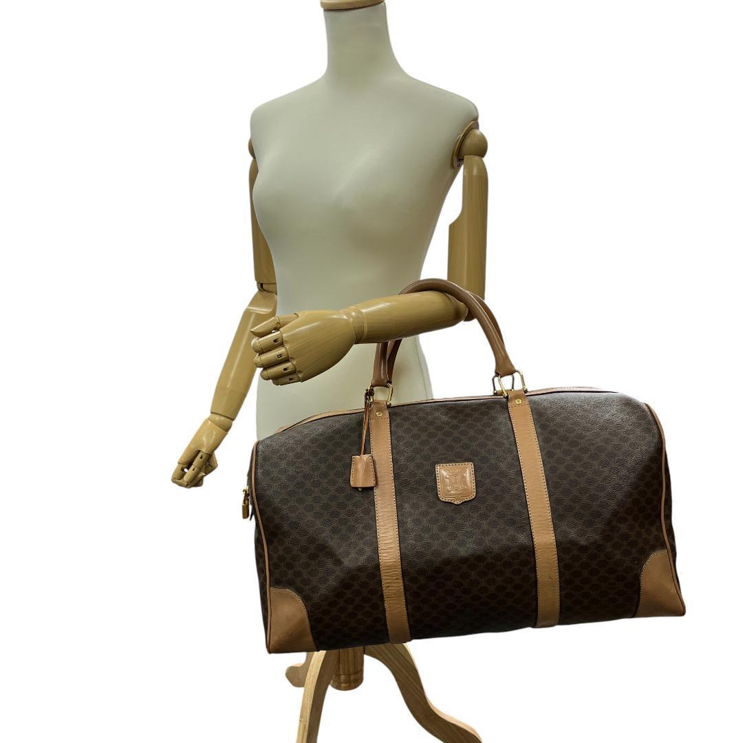 CELINE オールドセリーヌ ボストンバッグ マカダム柄 トリオンフ 旅行