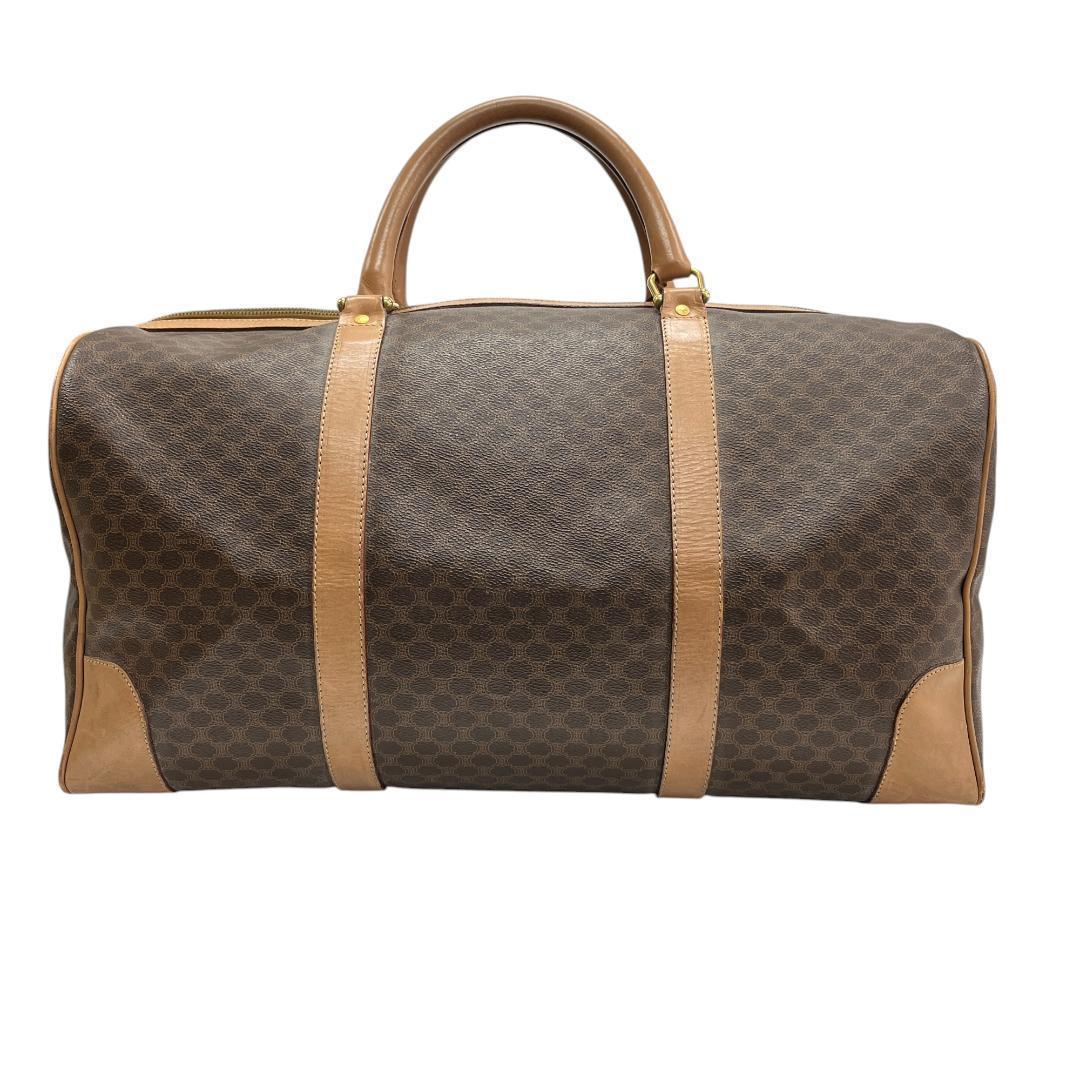 CELINE オールドセリーヌ ボストンバッグ マカダム柄 トリオンフ 旅行