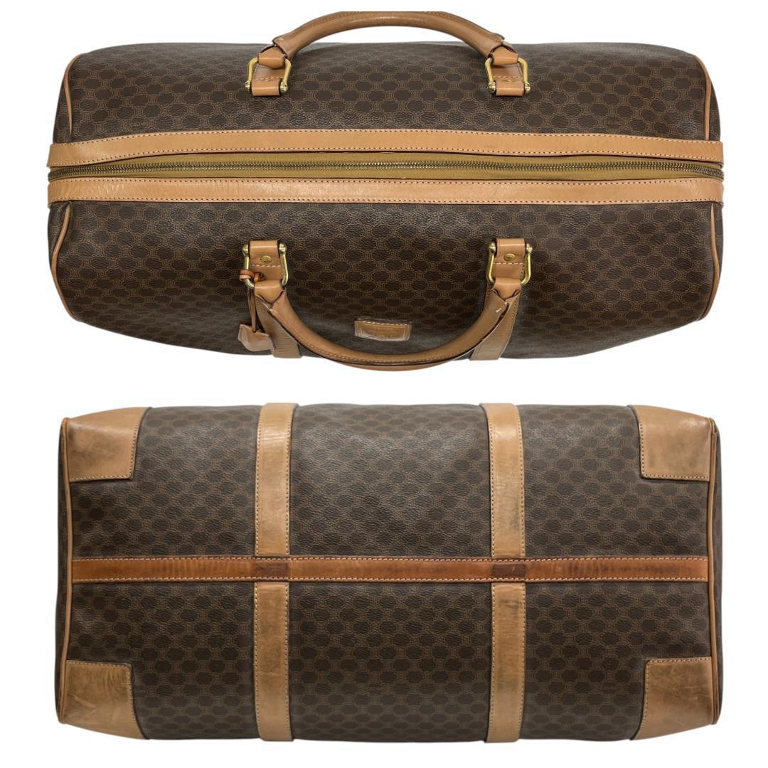 CELINE オールドセリーヌ ボストンバッグ マカダム柄 トリオンフ 旅行