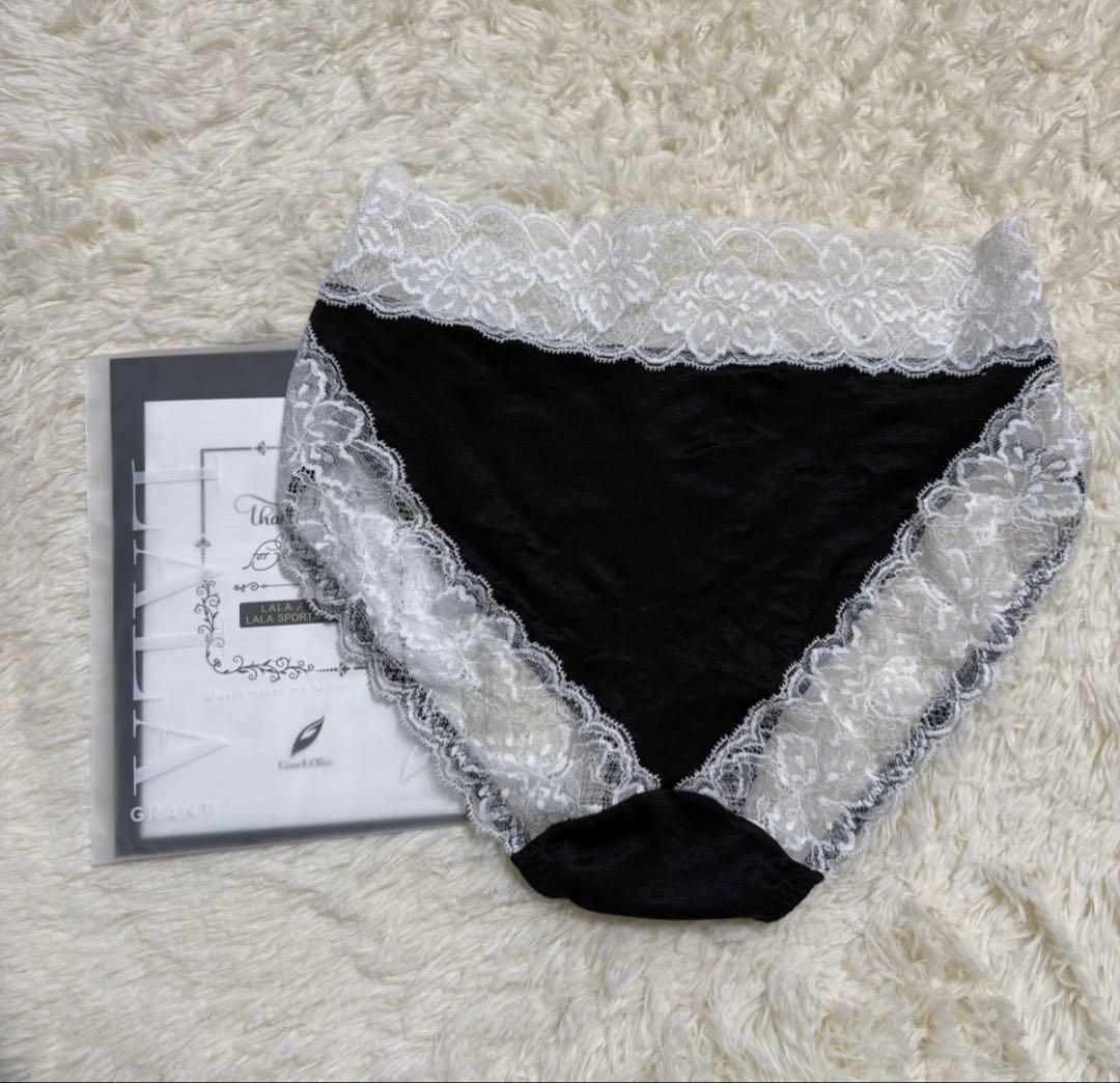 グランドイーワンズレーシーショーツ ブルームーン 白黒2枚組