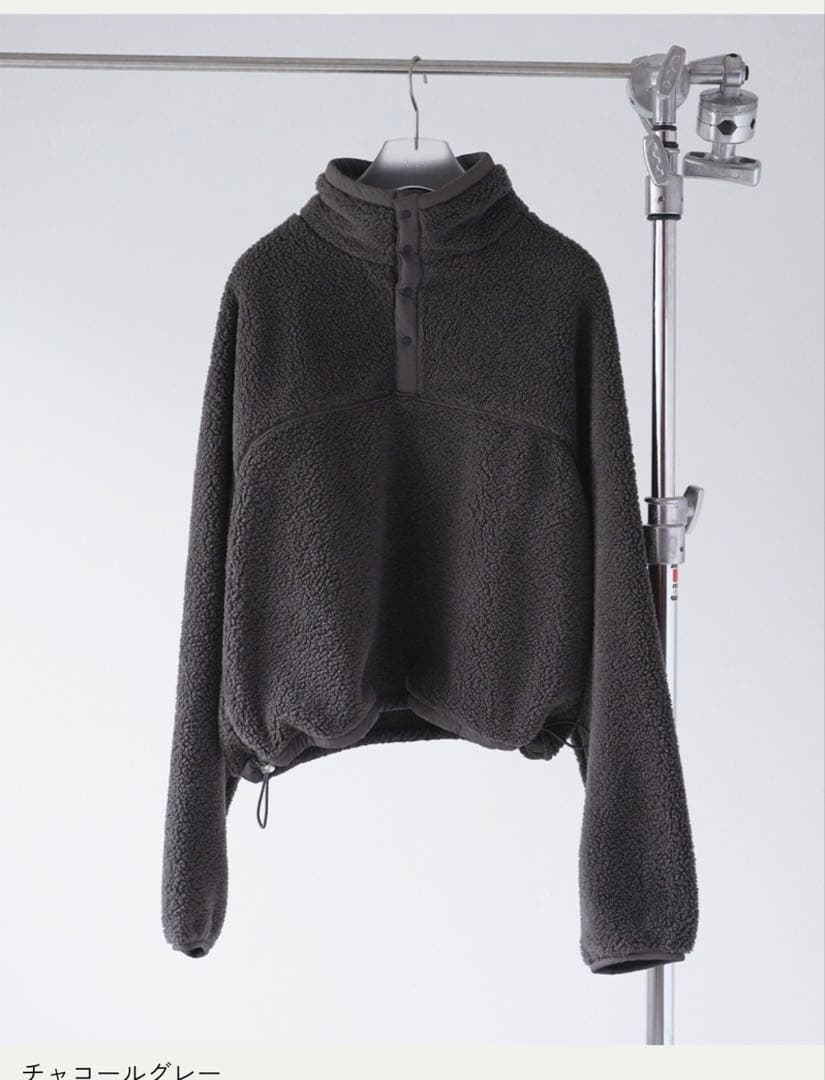 完売品　アンヌーク　ボアブルゾン　チャコールグレー