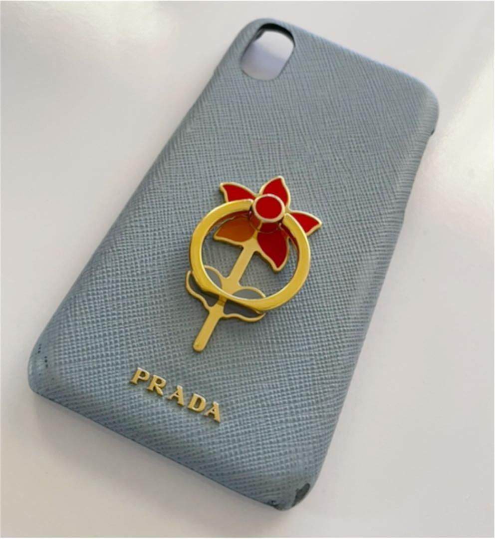 PRADAリング付きサフィアーノiPhoneXケース