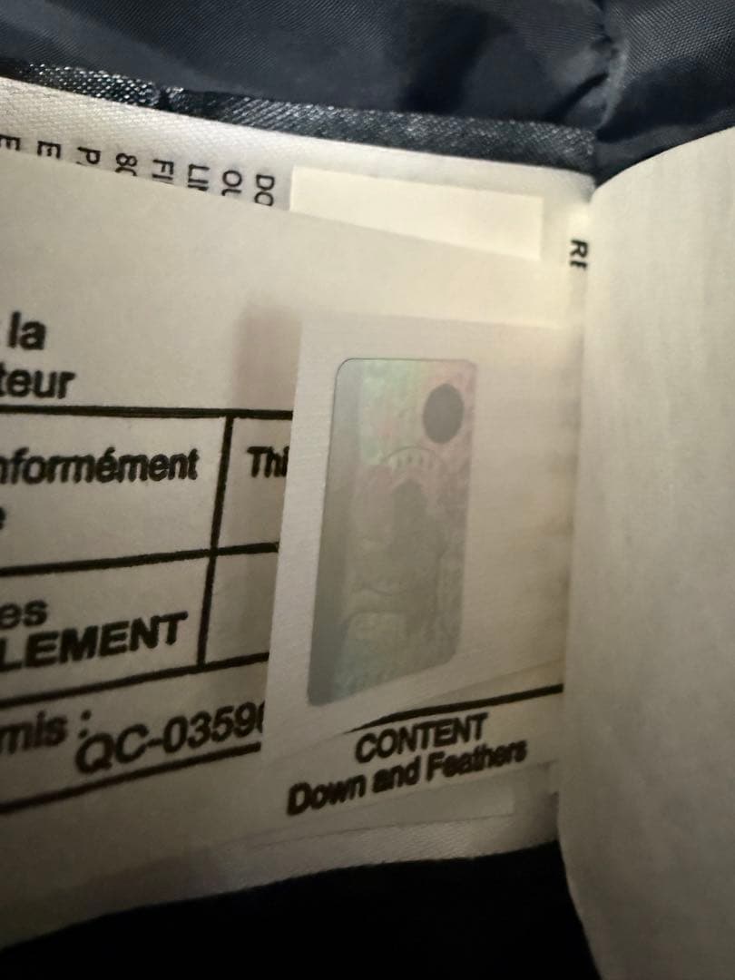   ジャスパーブラック ダウンジャケット M 3438JM