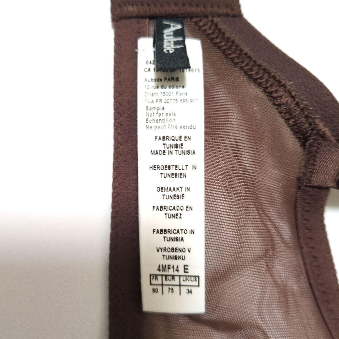 【新品】Aubade　セクシーブラウンブラジャー34E(90E)