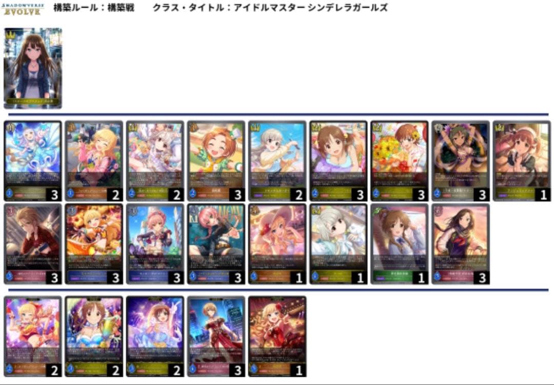 Shadowverse EVOLVE パッション デッキ