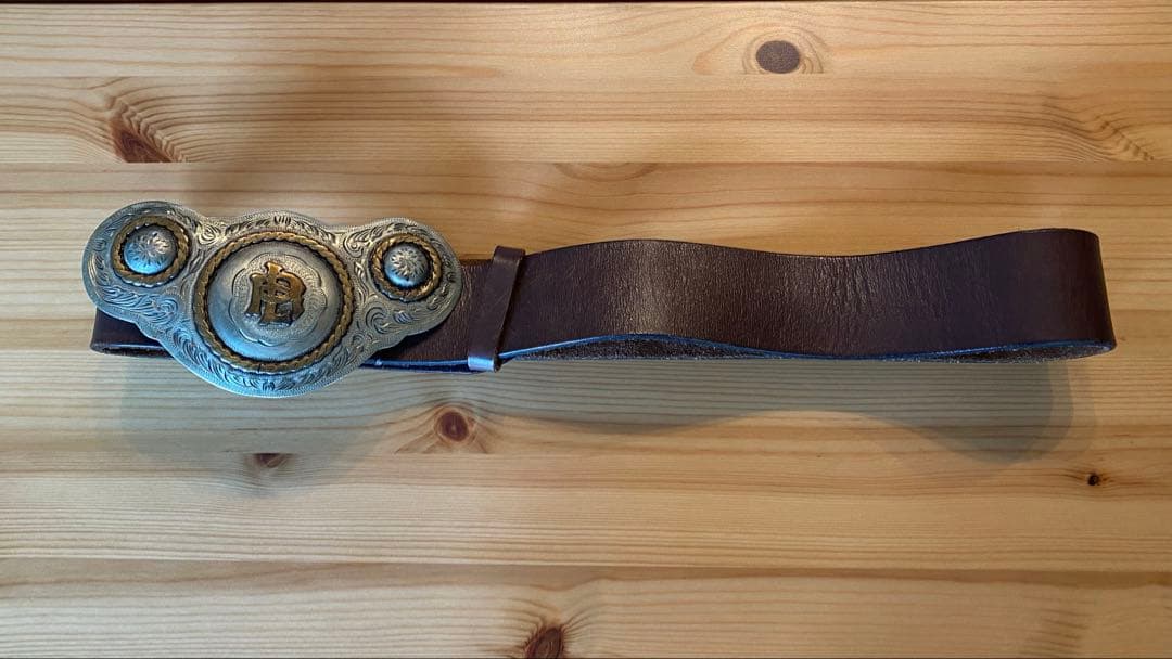 ✴︎お値下げ✴︎★希少品★ポロ・ラルフローレンPRLロゴ バックル付き本革ベルト