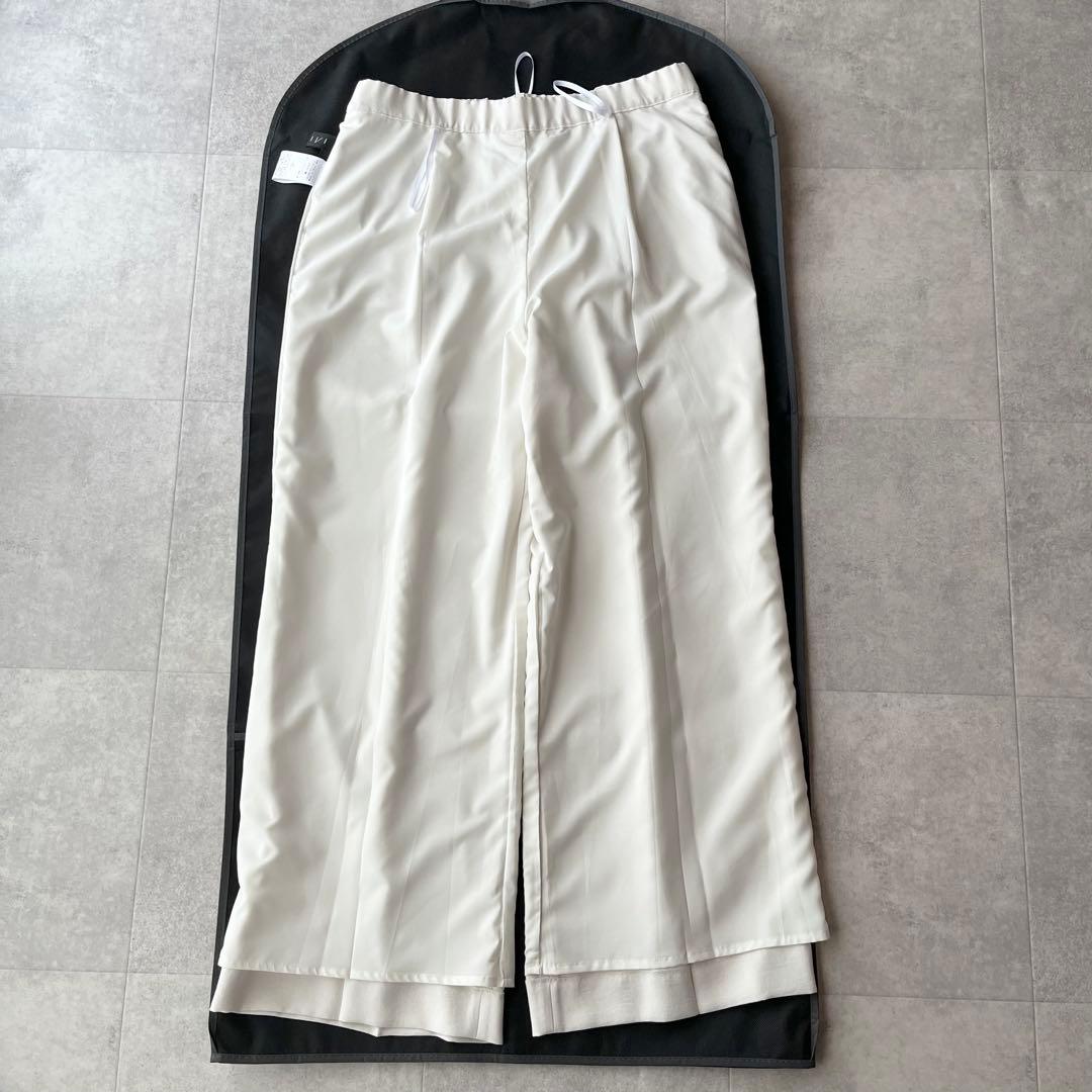 【大きいサイズ】INDIVI ダブルジャケット パンツ スーツ グレージュ