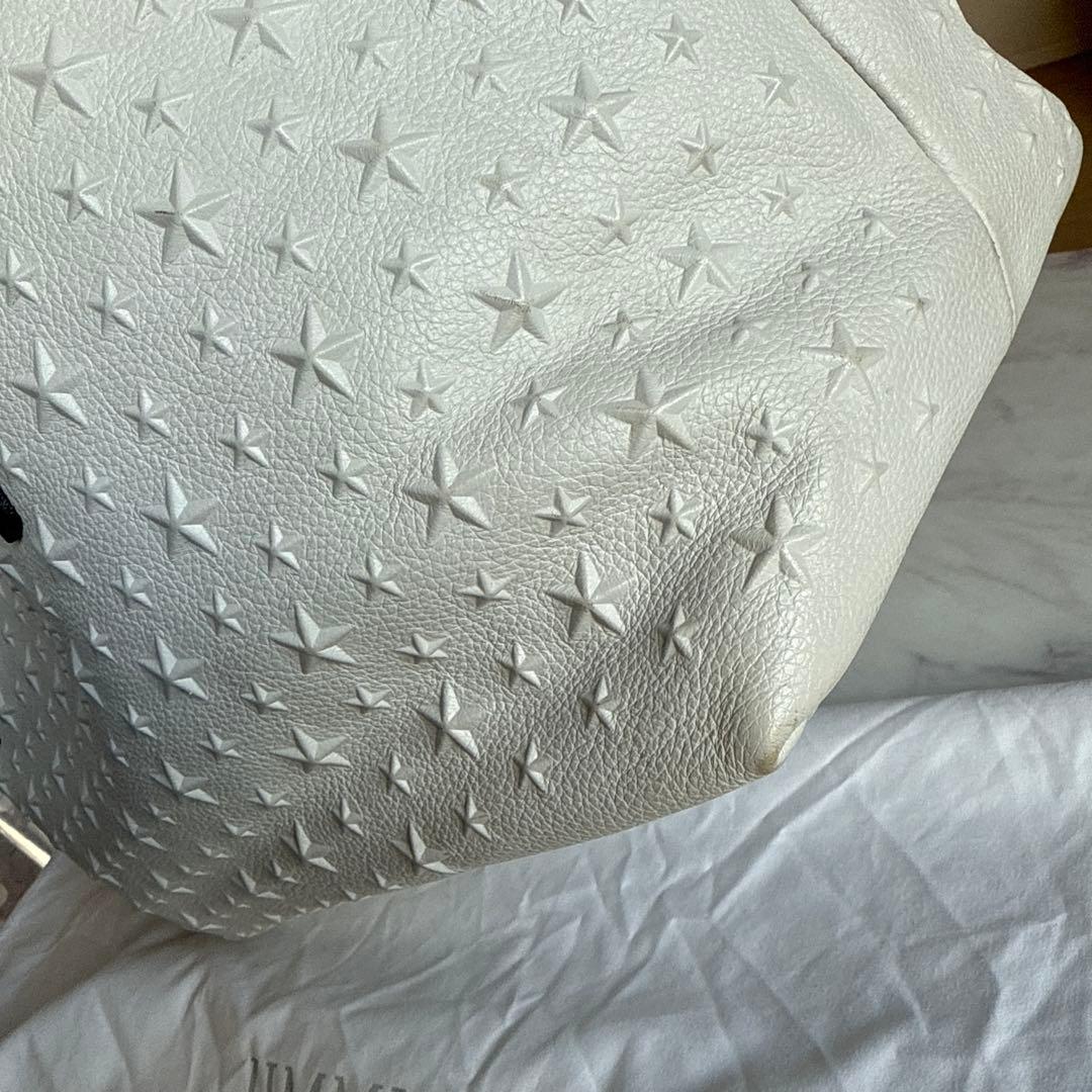 えんおむすびJIMMY CHOO ホワイト トートバッグ