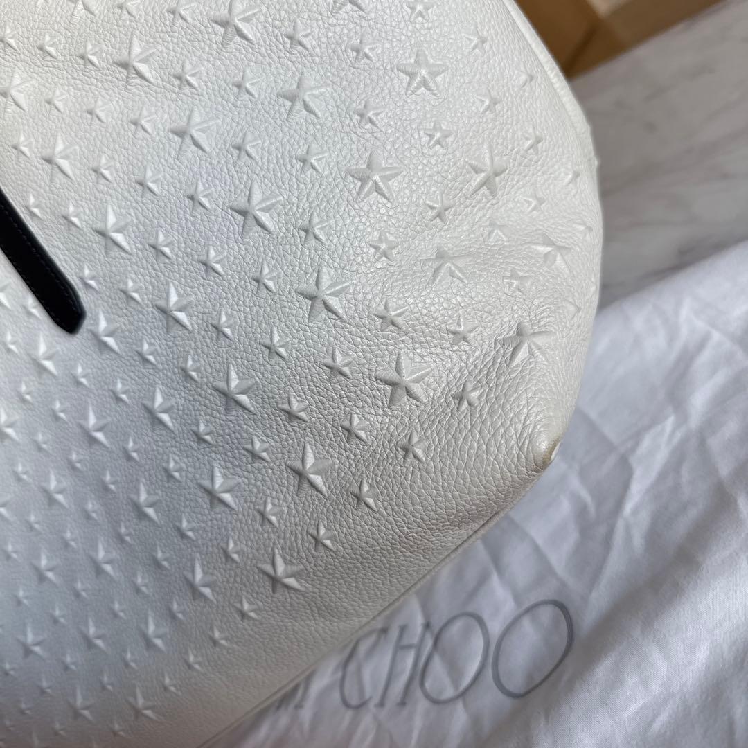 えんおむすびJIMMY CHOO ホワイト トートバッグ