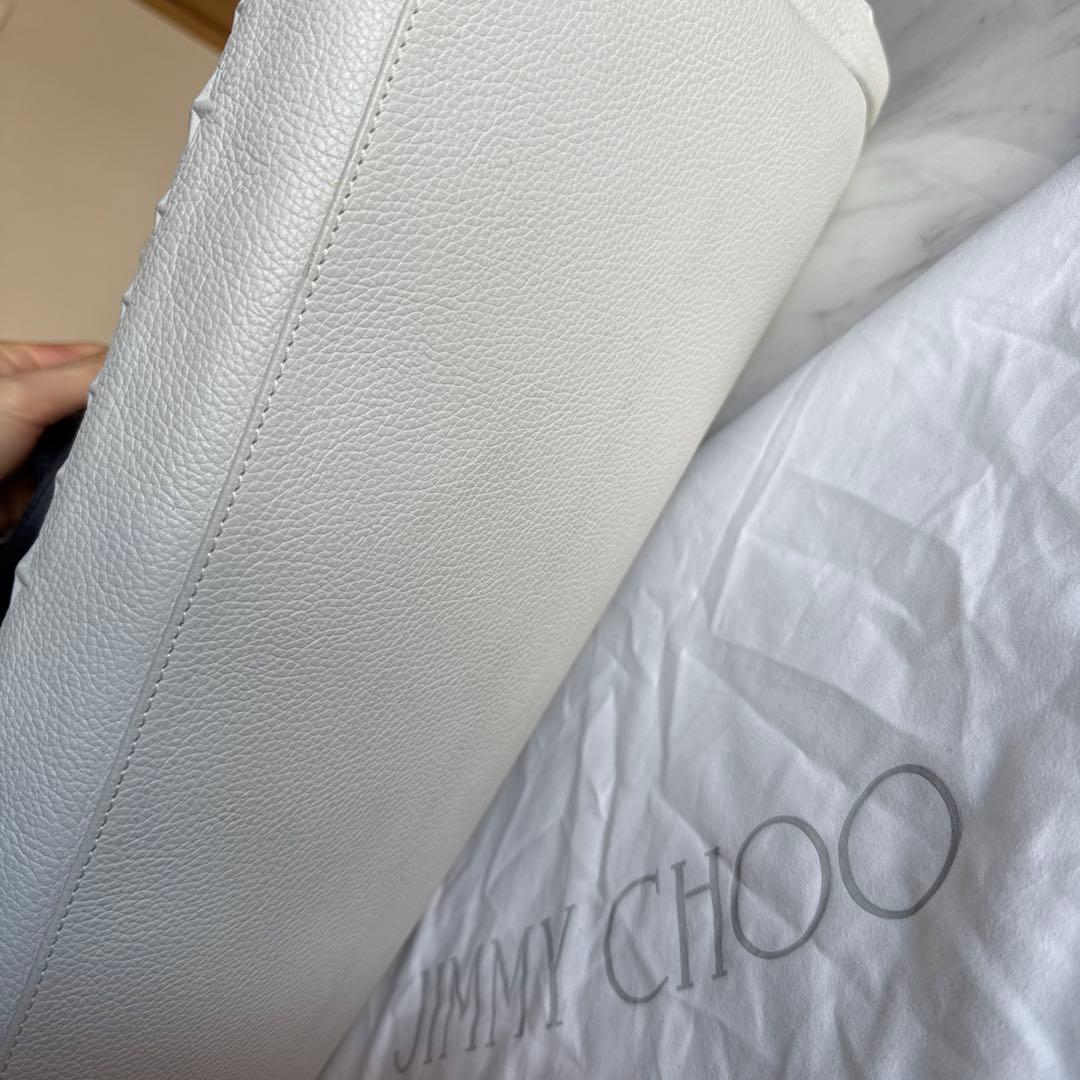 えんおむすびJIMMY CHOO ホワイト トートバッグ