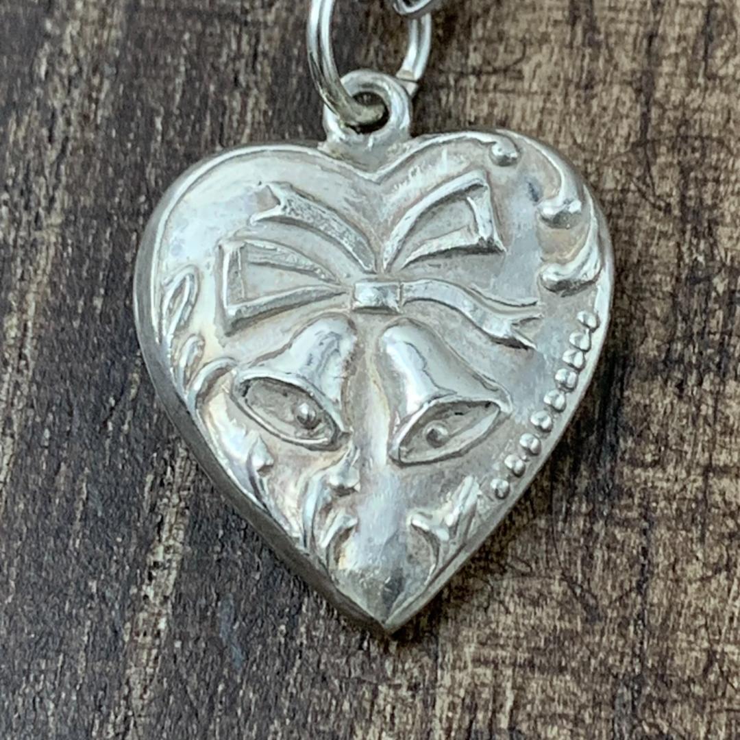 スウィートハートジュエリー ベル 鈴 シルバー ヴィンテージネックレス NAVY