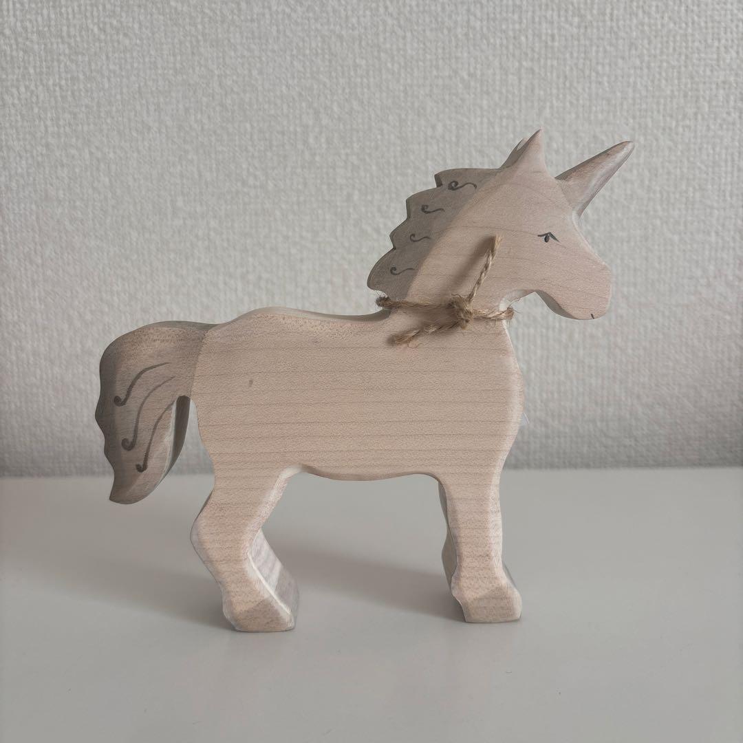 新品未使用　Eric& エリック＆アルバート　ユニコーン　木製