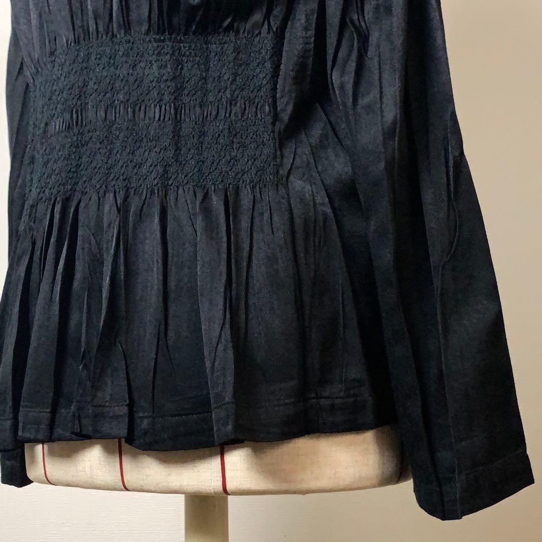 【美品】ISSEY MIYAKE シャツジャケット　2（M相当）　プリーツ　黒