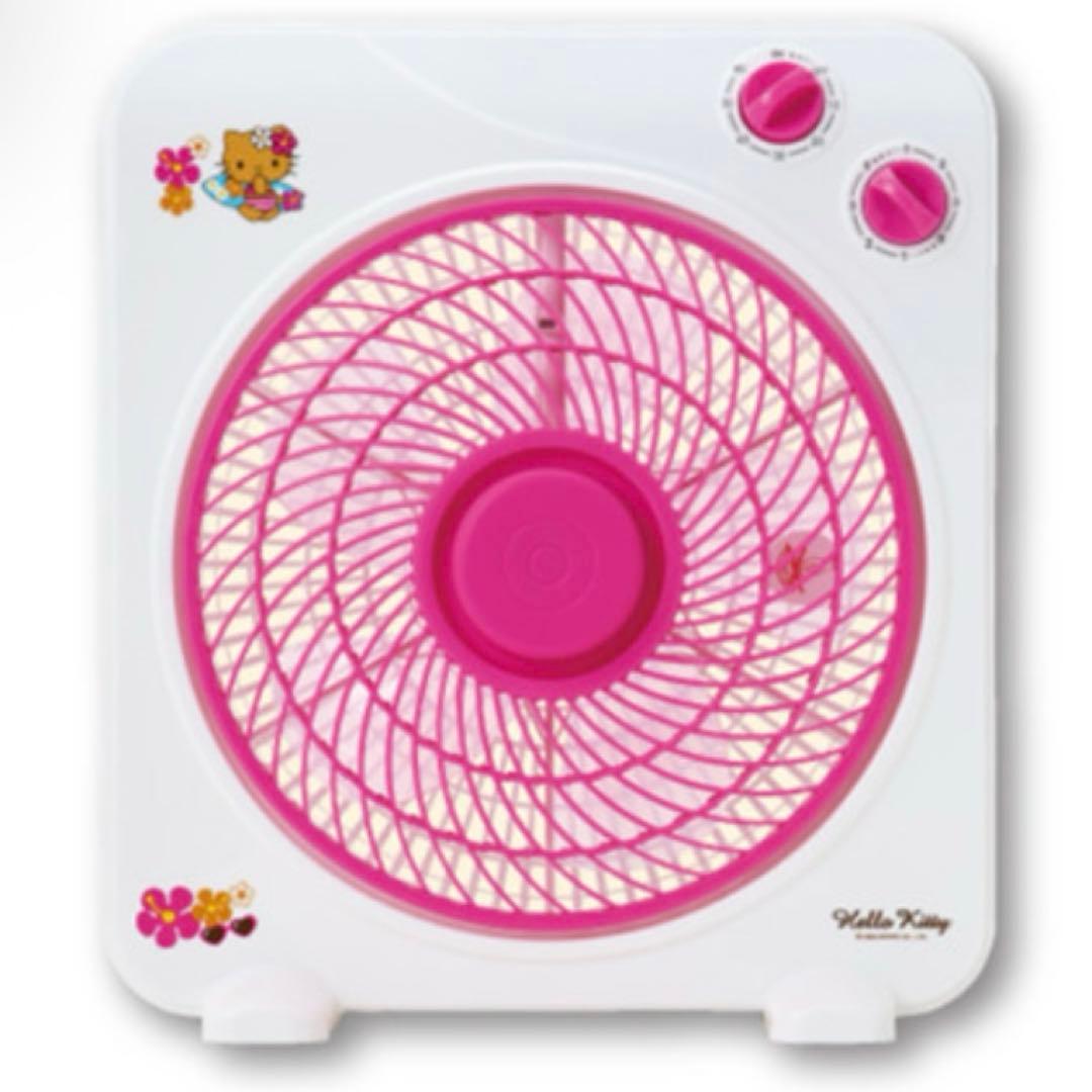 【新品未使用】ハローキティ 家庭用扇風機 ピンク