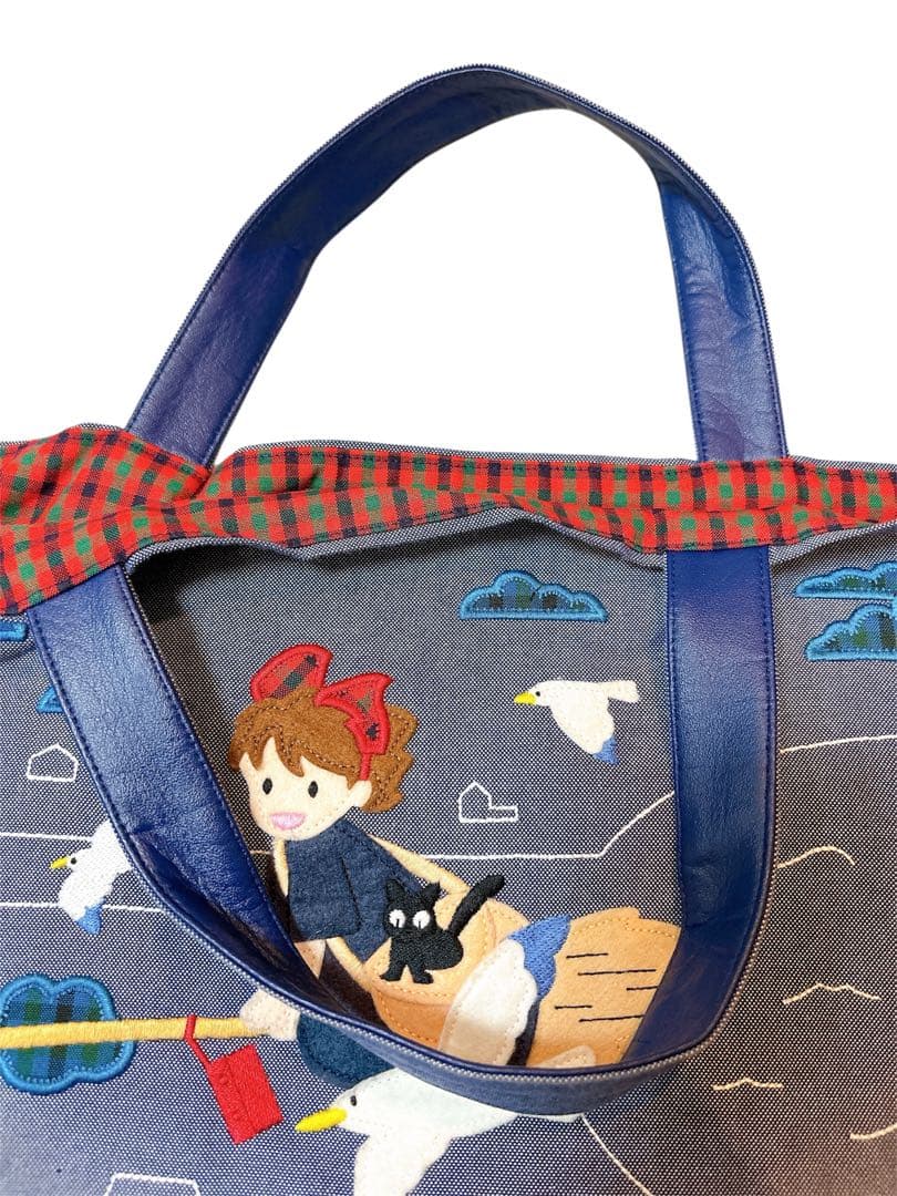 ファミリア　デニムバッグ　ジブリコラボ　魔女の宅急便