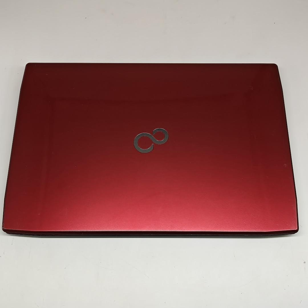 【富士通】AH53 高速i7 SSD256GB 16GB レッド ノートPC