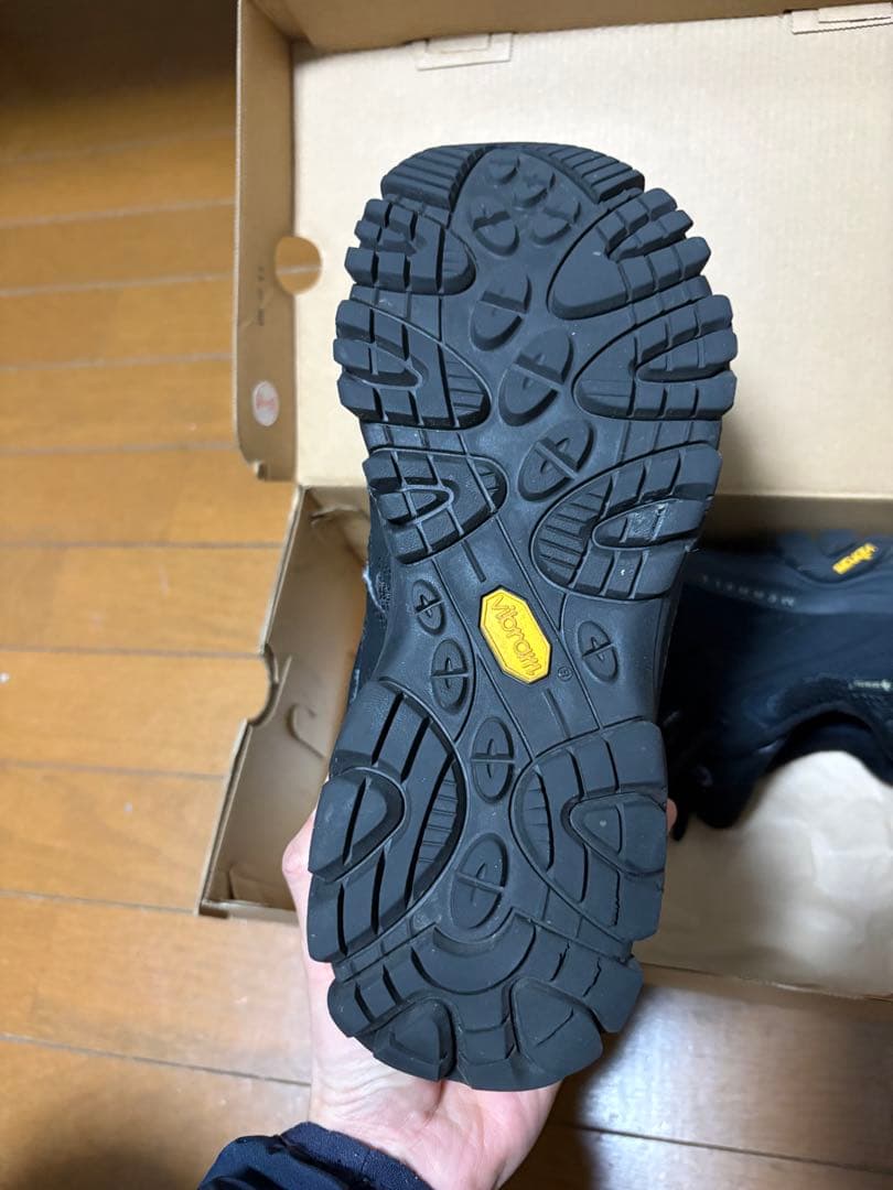 MERRELL ブラック ハイキングシューズ