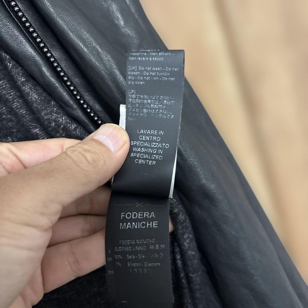 ジョルジオブラット　ラムレザージャケット　サイズ52