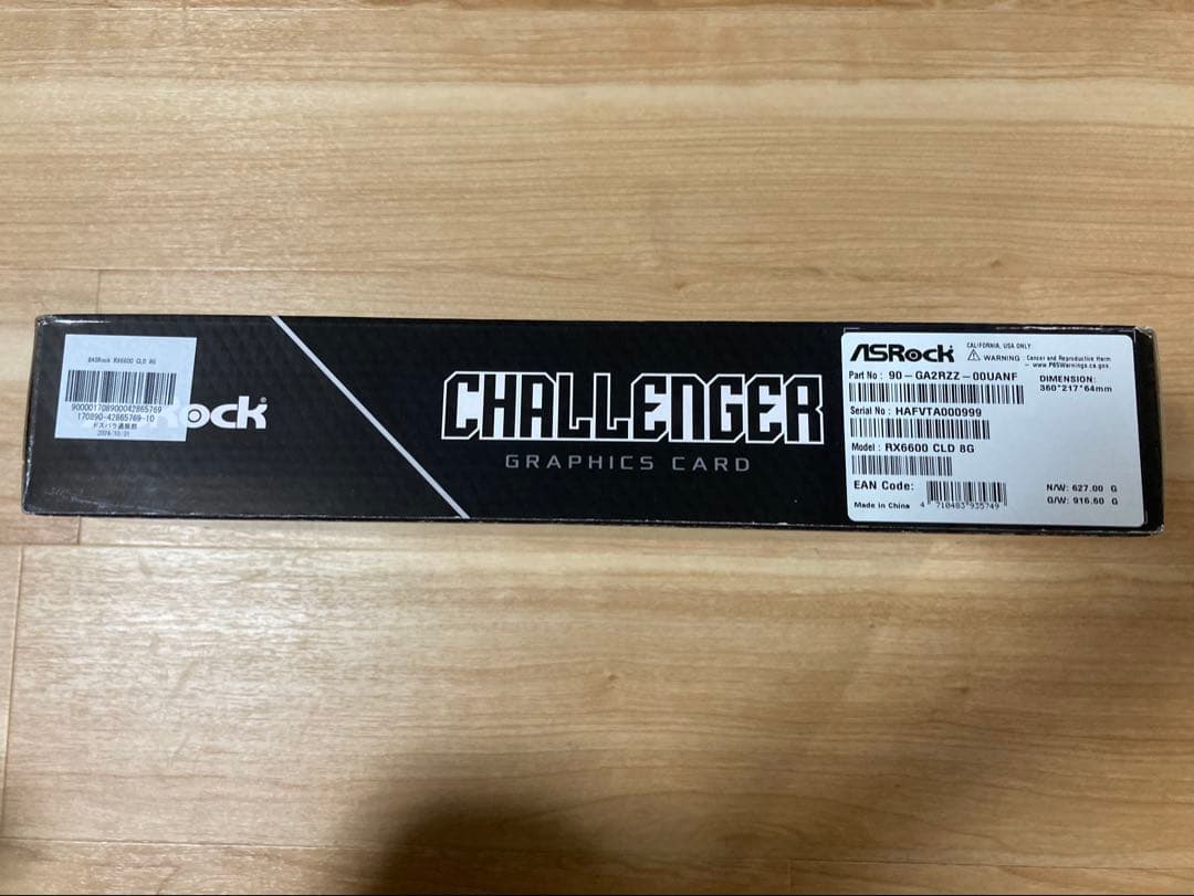 【未使用】 ASRock Radeon RX 6600 Challenger