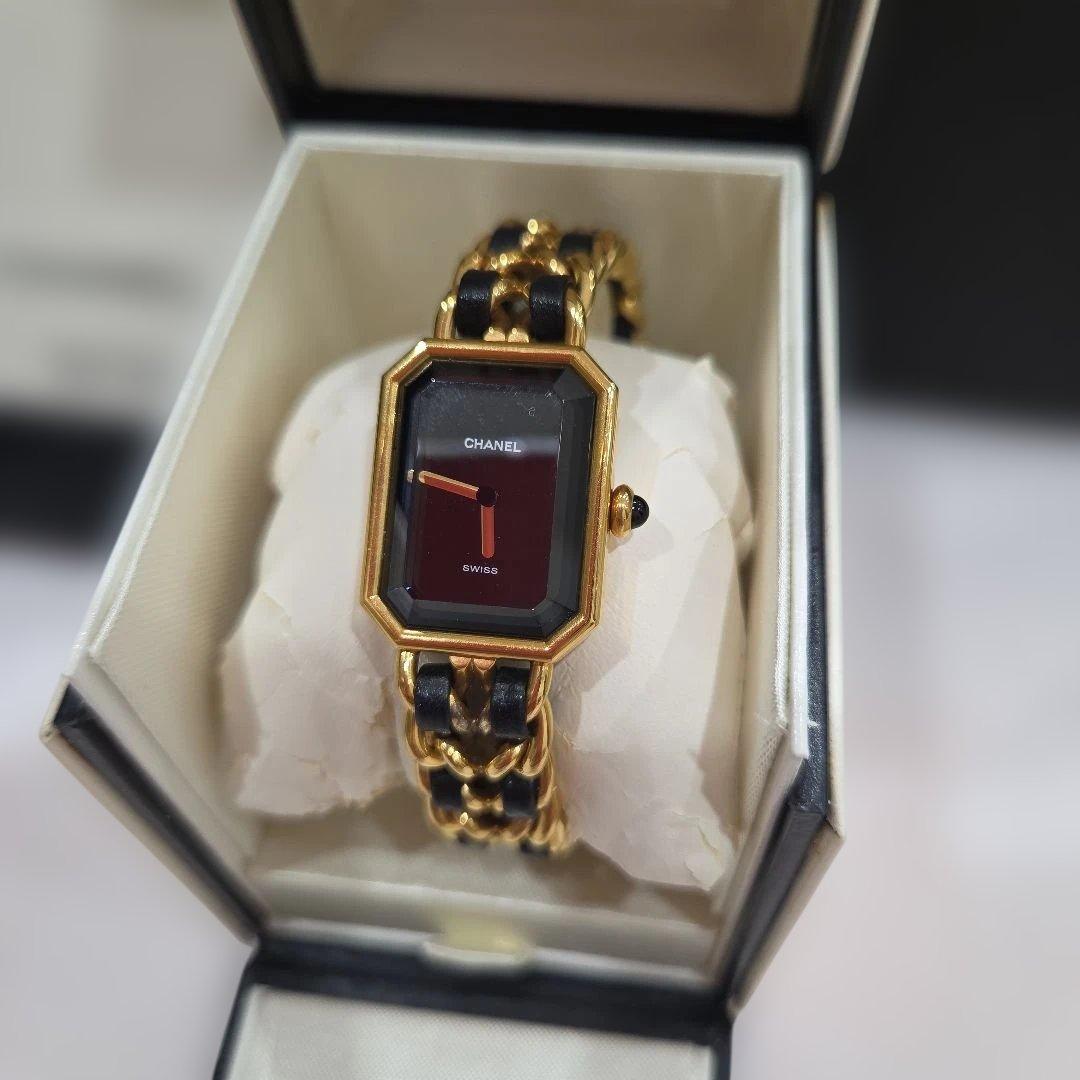 【CHANEL】 シャネルプルミエール　Lサイズ 1980年代製レディース時計