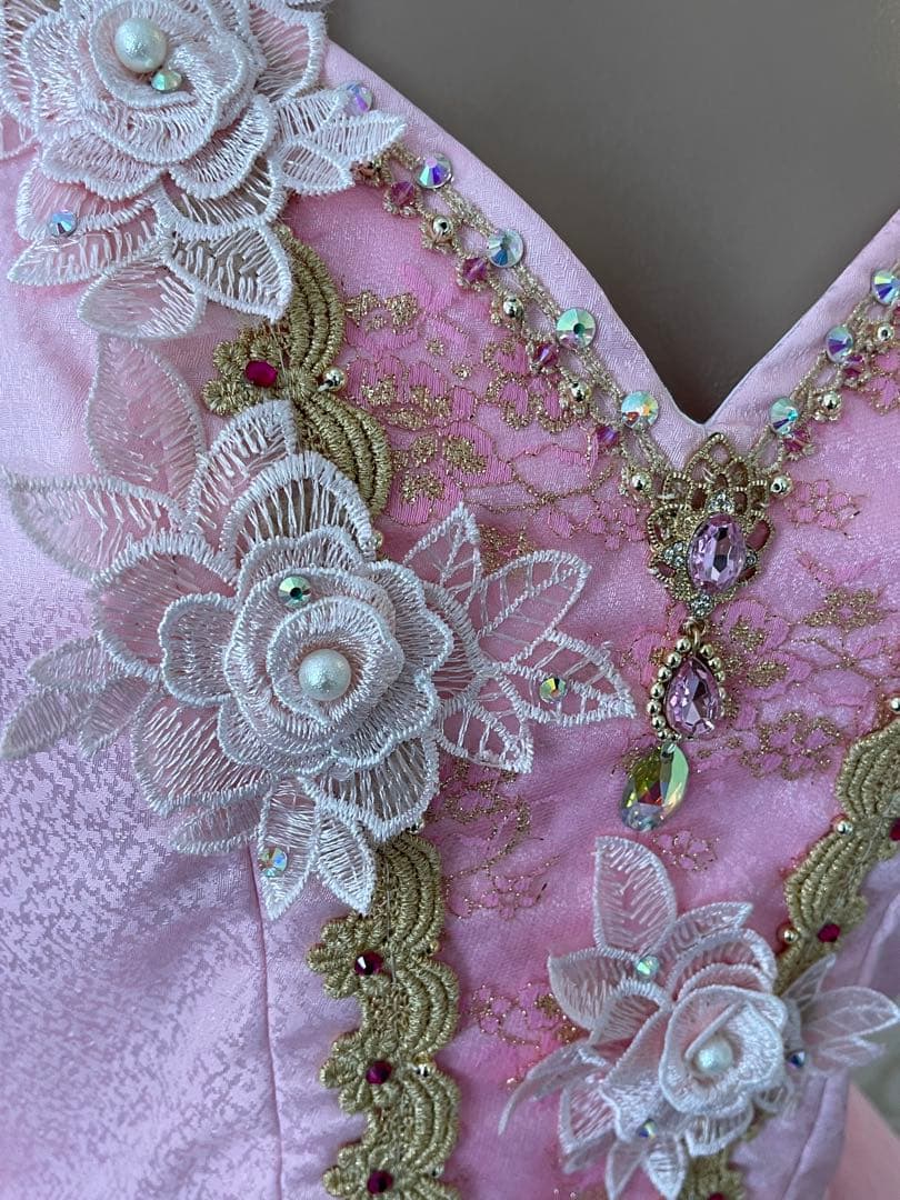 バレエ衣装 大人サイズ 花のワルツなどに 160cm前後 ティアラ.ネックレス付