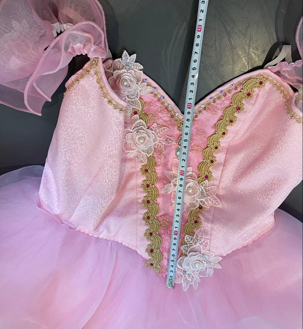 バレエ衣装 大人サイズ 花のワルツなどに 160cm前後 ティアラ.ネックレス付