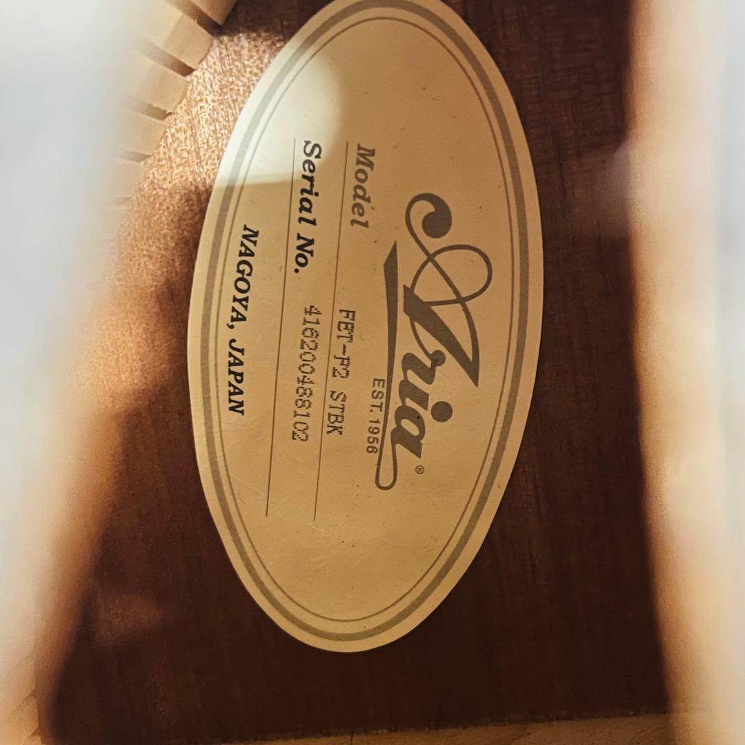 美品 ARIA アリア Fホールエレアコ FET-F2 STBK