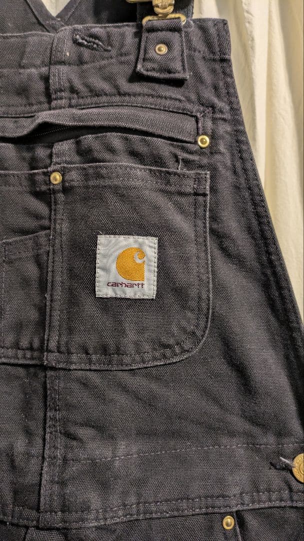 Carhartt ダブルニー ダックオーバーオール Black