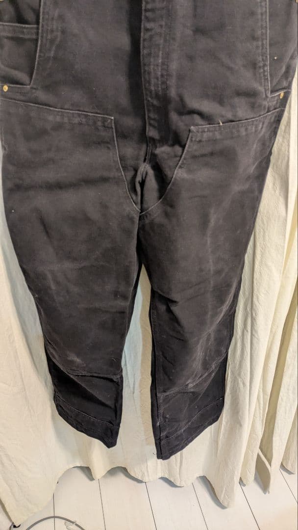 Carhartt ダブルニー ダックオーバーオール Black