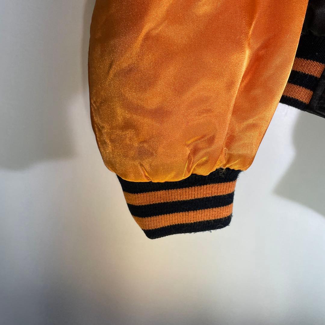 ヒューストン　サイズM 初期　漢字タグ　スカジャン　龍　鷹