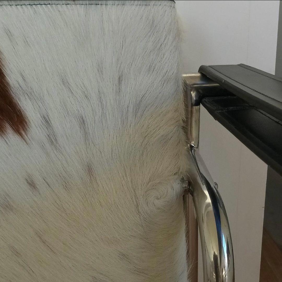 【名作】スリングチェア LC1風 ポニースキン 椅子 インテリア モダン