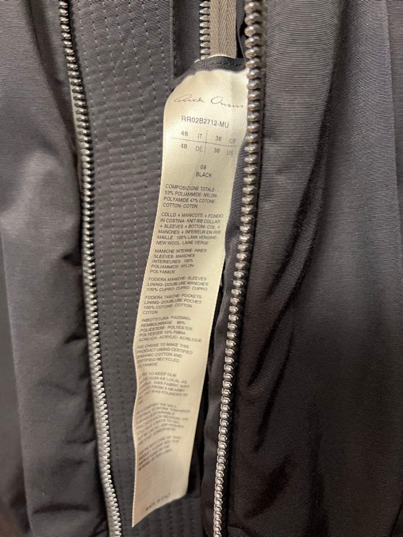 RICKOWENS 22FW STROBE RUNWAY ボンバージャケット